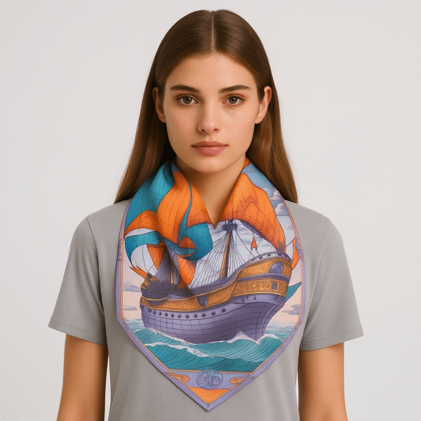 Pirate Ship Art Scarves