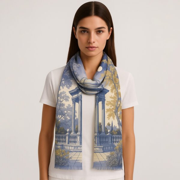Ancient Building Art Scarves